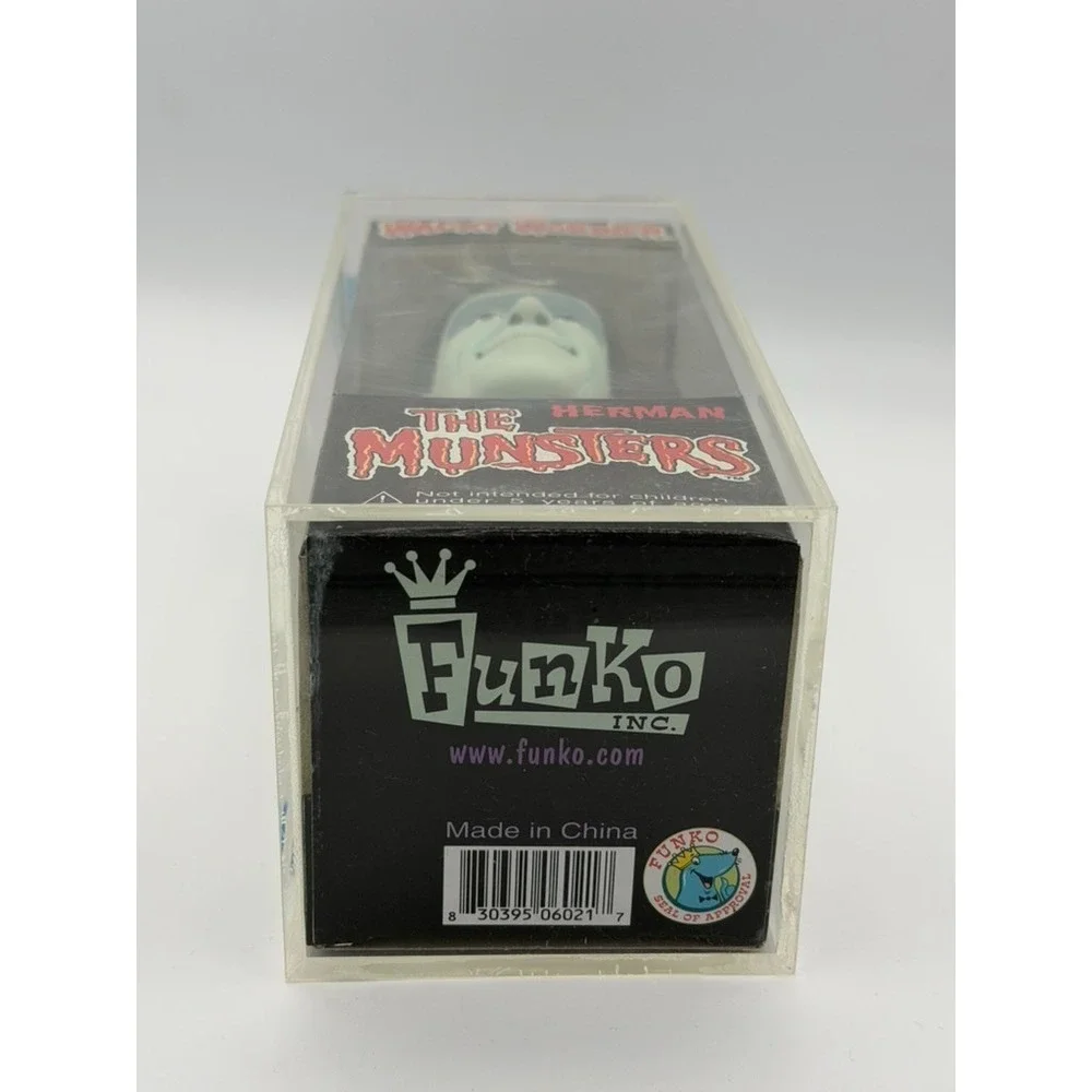 Funko Wacky Wobbler Herman Munster Bobblehead The Munsters w/ Protector Case